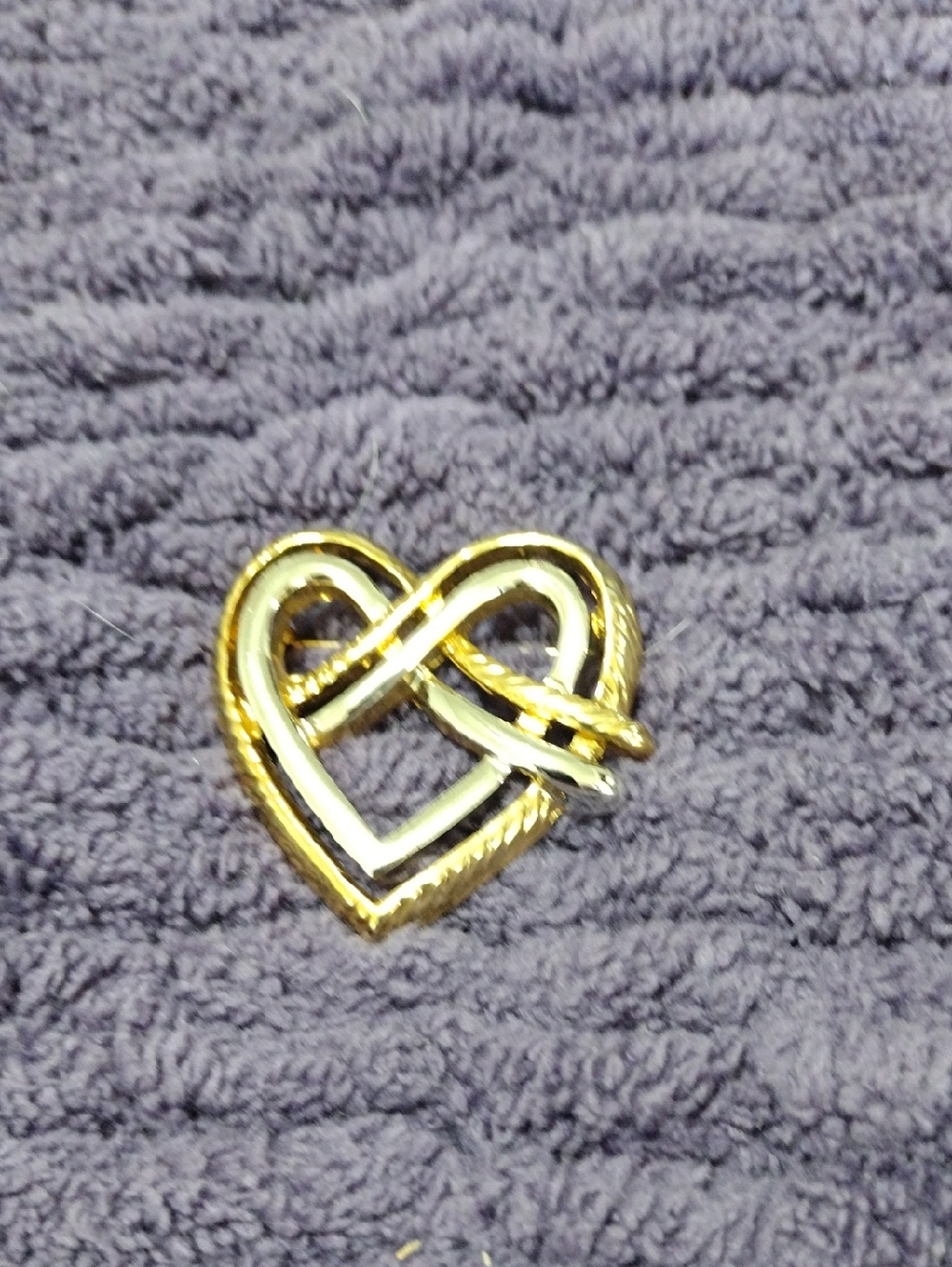 Gold Heart Knot Brooch - Women Jewelry Brooches